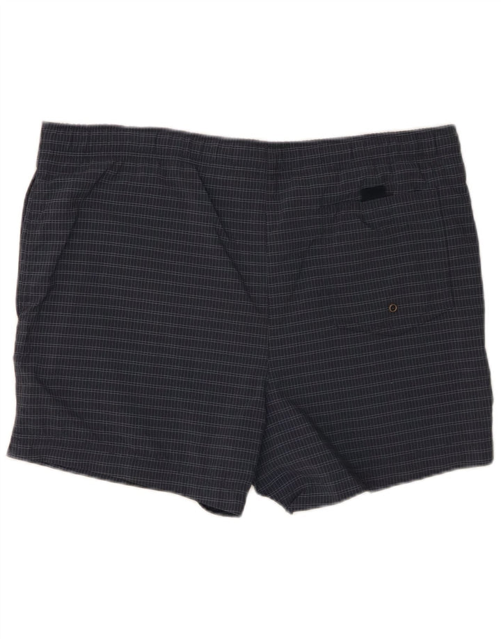 Pantaloncini da bagno Marks & Spencer da uomo Blue Harbour, grandi quadri blu navy