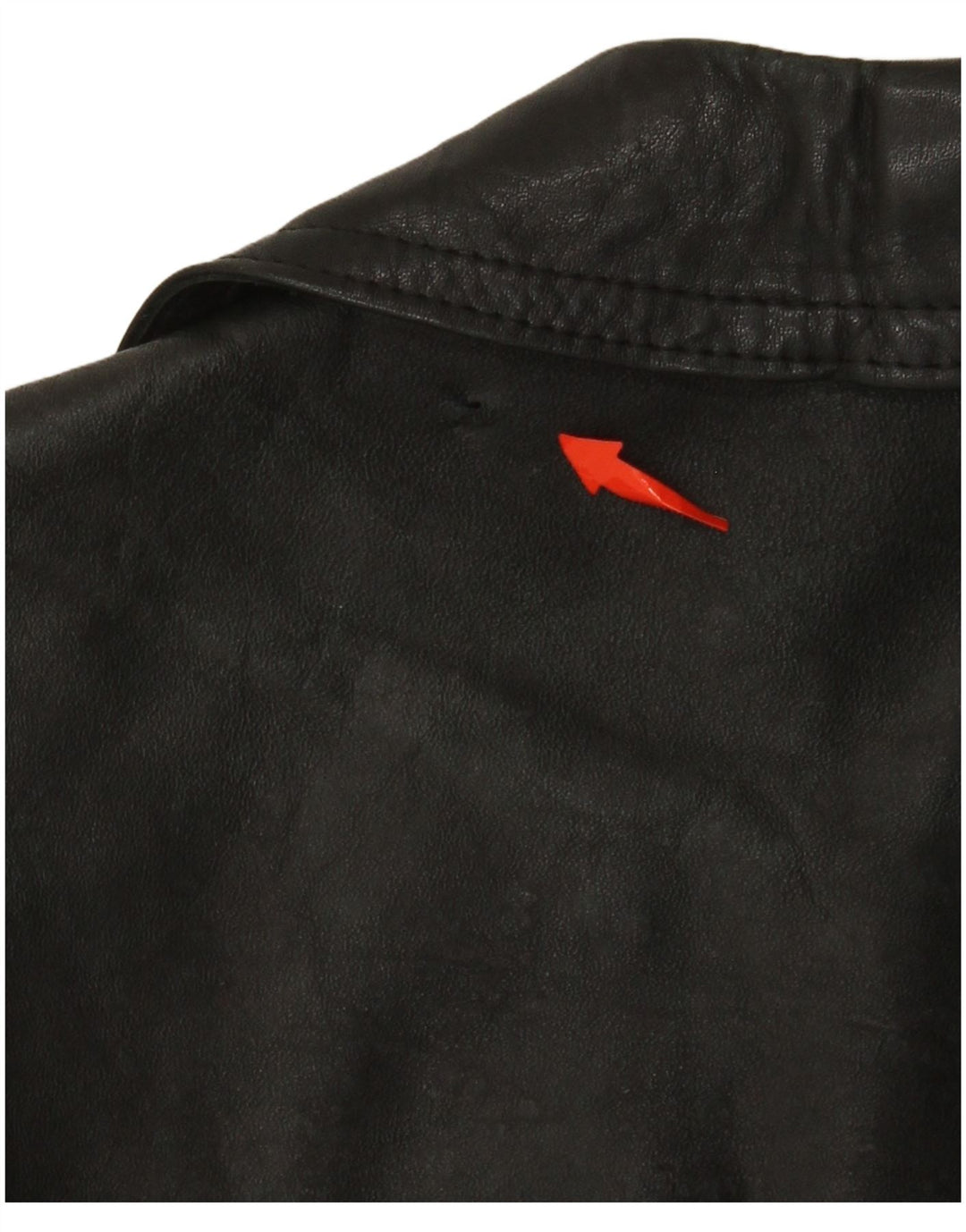 Giacca in pelle da uomo VINTAGE UK 38 media nera