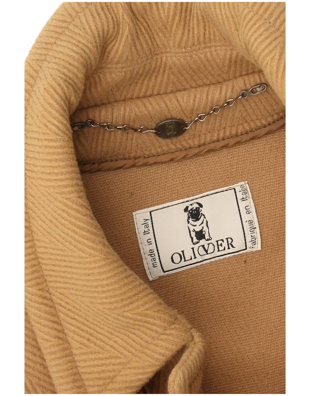 Oliver By Valentino Montgomery da uomo dal taglio ampio IT 48 Chevron beige medio