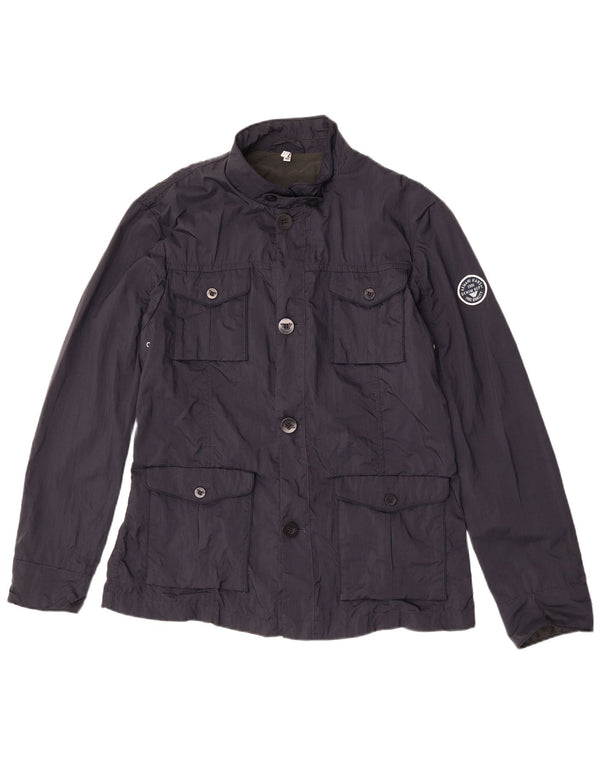 Giacca utility da uomo Armani Jeans UK 42 XL blu navy in poliammide