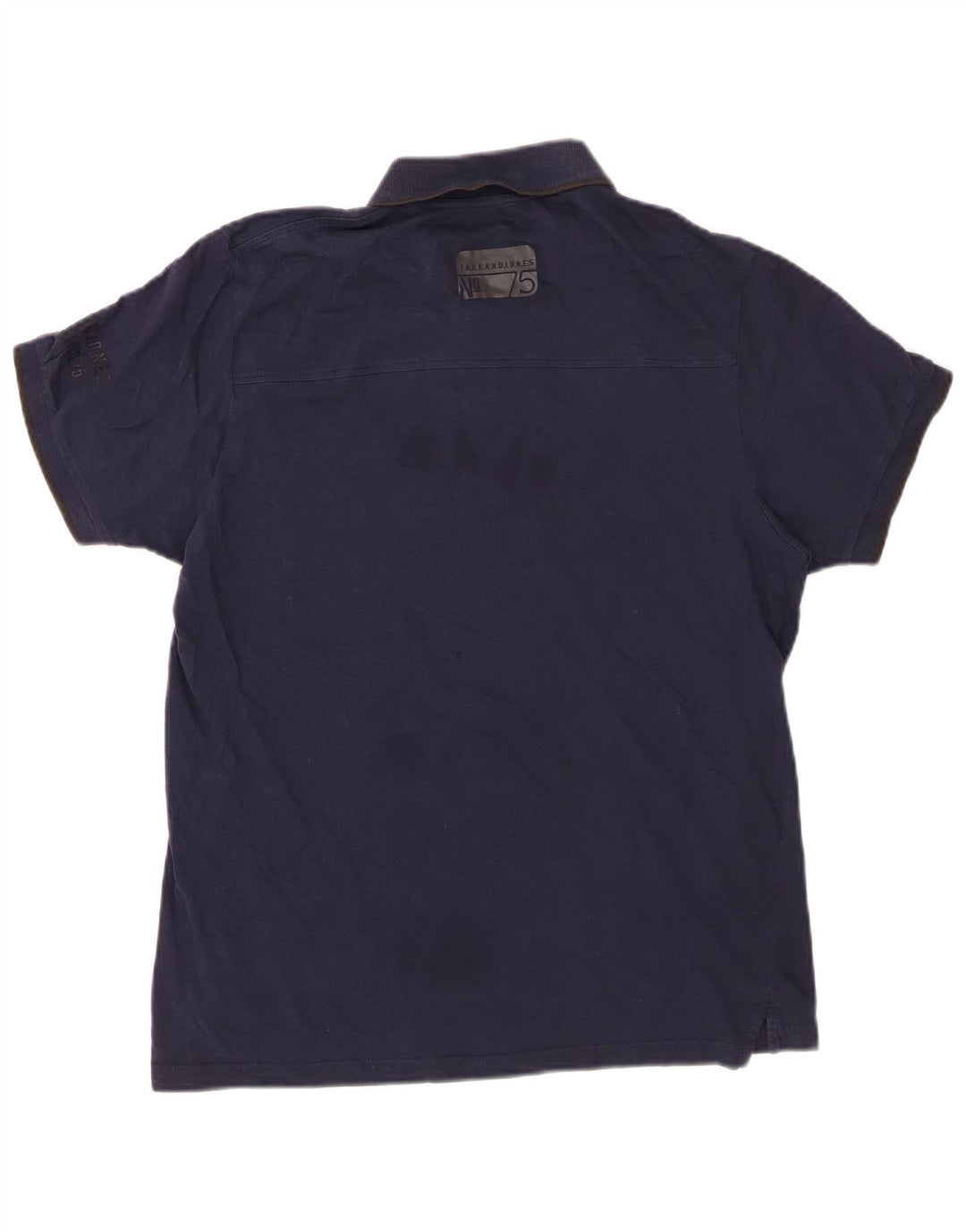 JACK & JONES Polo da uomo grande in cotone blu navy