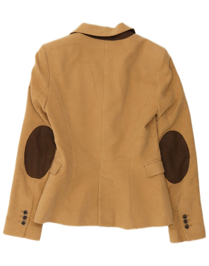 Giacca blazer a 1 bottone da donna Zara UK 6 XS cotone marrone