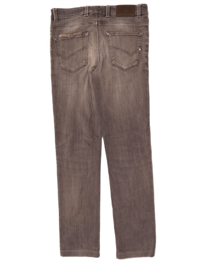 ALVIERO MARTINI Jeans Slim Uomo W33 L31 Cotone Grigio