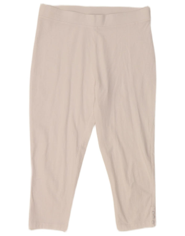 Leggings Capri da donna M&Co UK 14 grande cotone bianco