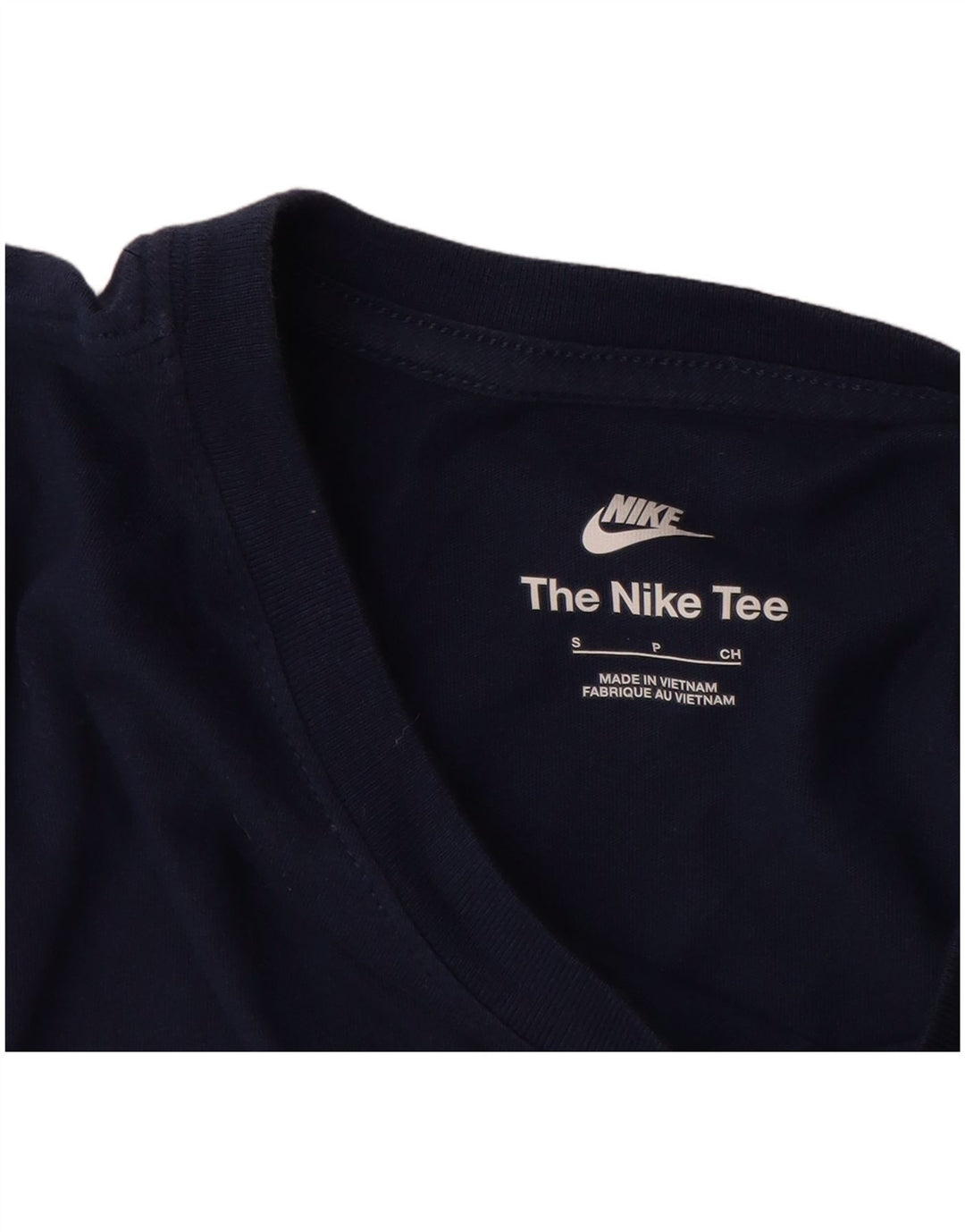 T-shirt da uomo NIKE Top Small in cotone blu navy