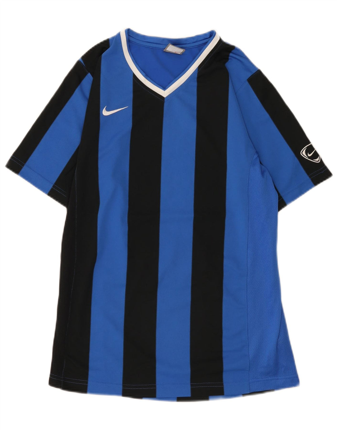 T-shirt da ragazzo Nike Top 13-14 anni XL poliestere a righe blu