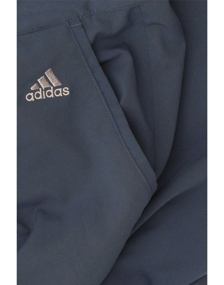 Pantaloni chino slim da uomo Adidas W36 L30 poliestere blu navy