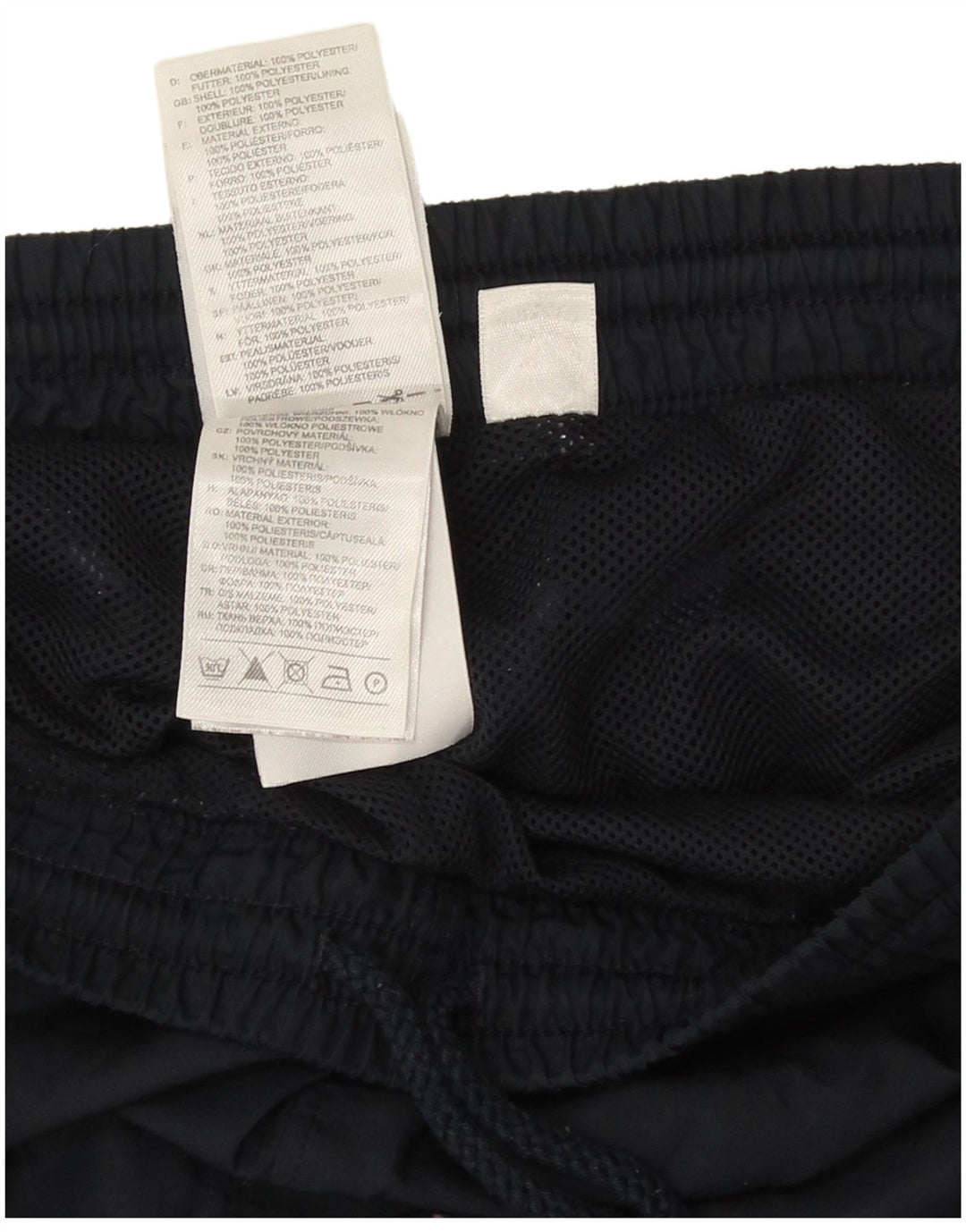 Pantaloni da tuta da uomo Adidas XL in poliestere color block blu navy