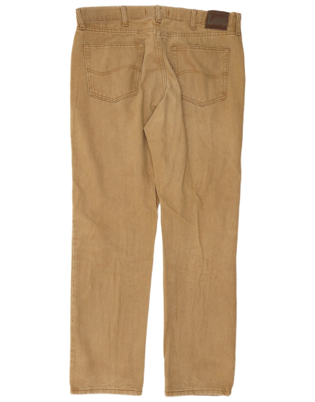 Jeans dritti da uomo Lee Regular Fit W38 L32 in cotone marrone