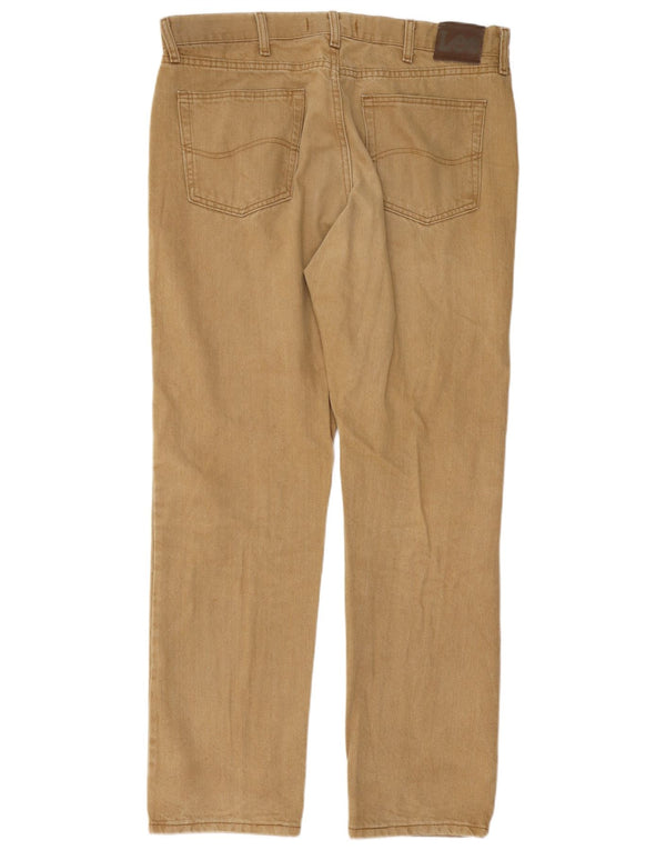 Jeans dritti da uomo Lee Regular Fit W38 L32 in cotone marrone