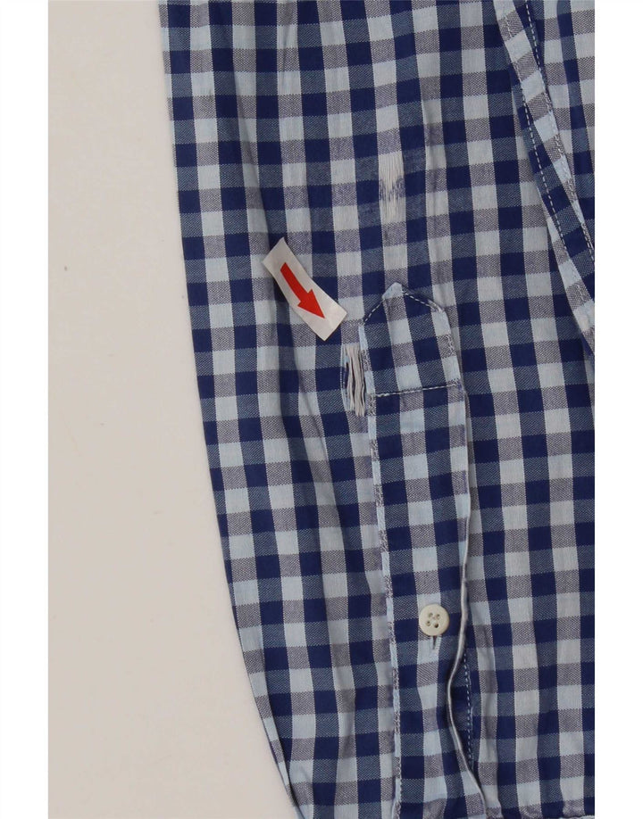 Gant Camicia da uomo Heritage Regular Fit in cotone a quadretti blu medio