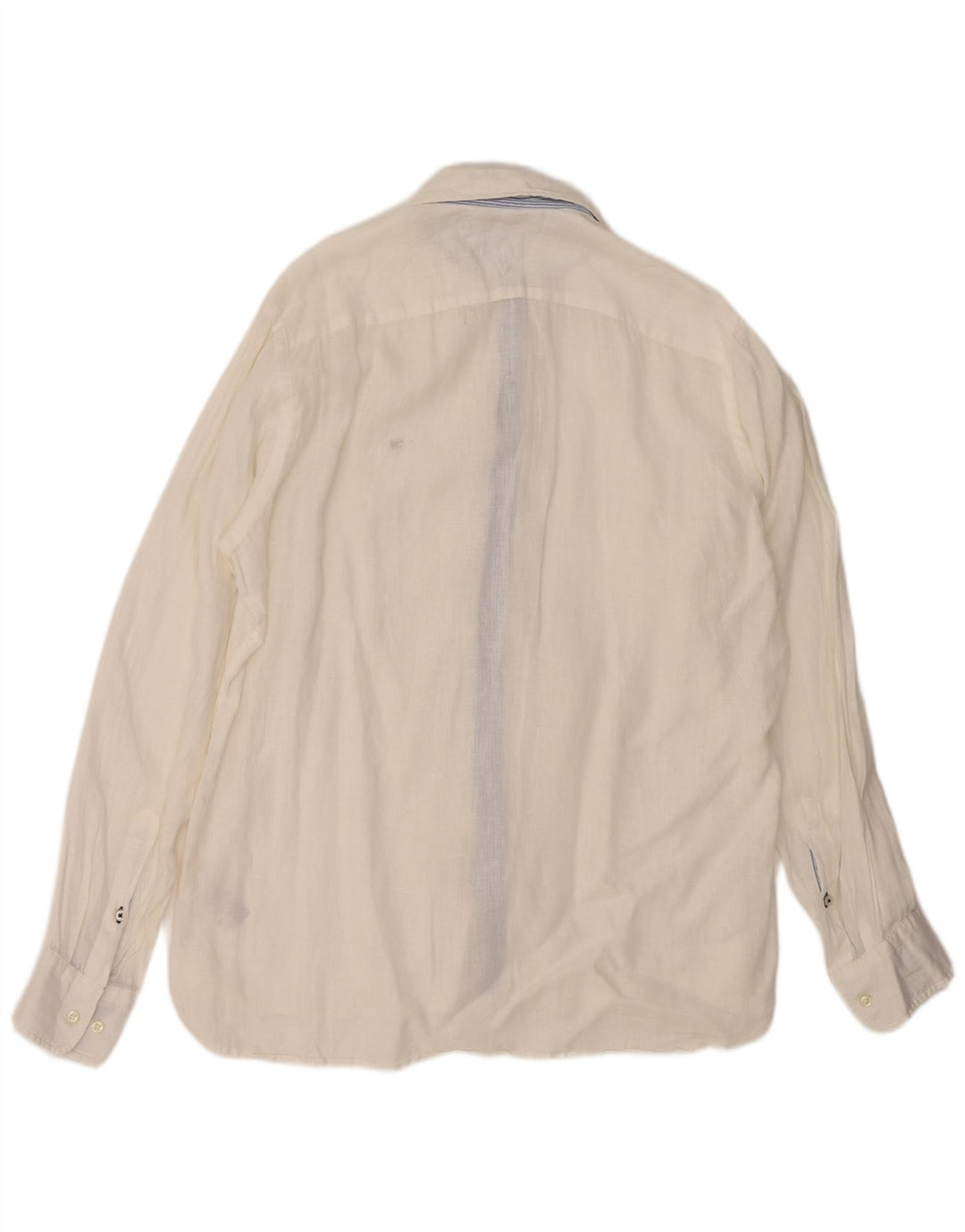 TOMMY HILFIGER Camicia da uomo in lino bianco medio