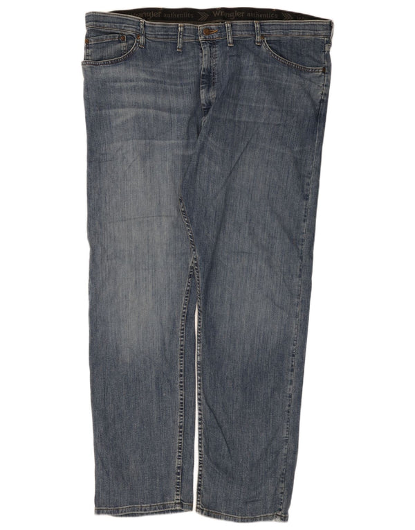 Jeans dritti da uomo Wrangler W46 L32 cotone blu