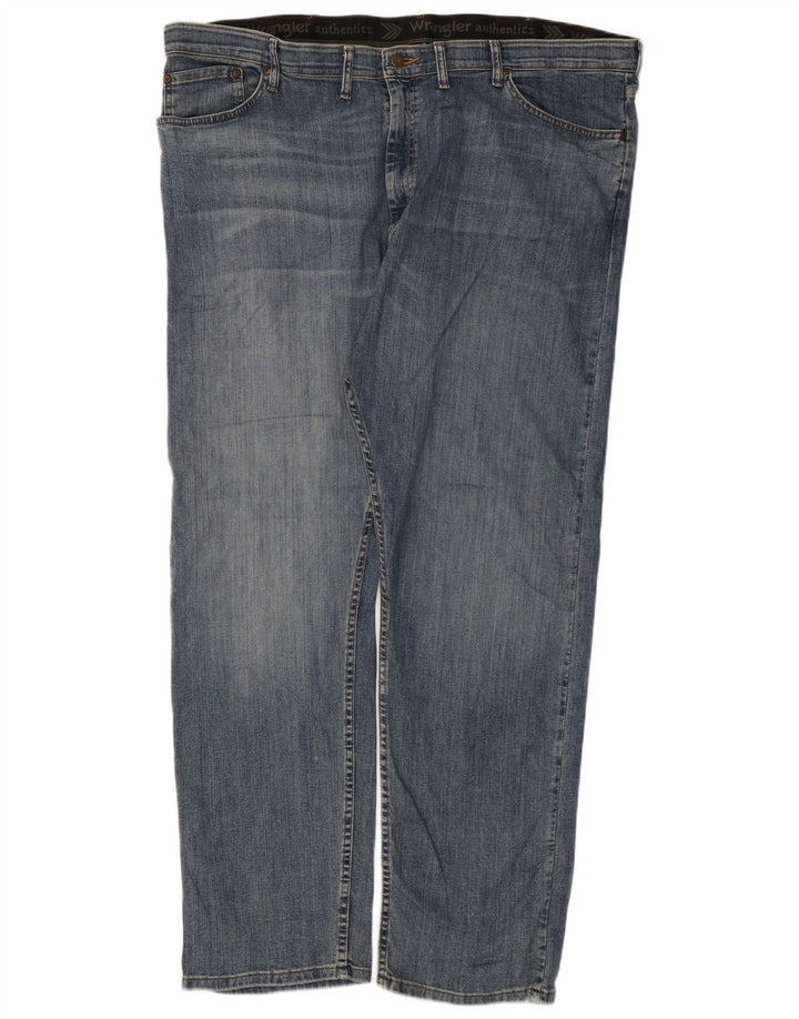 Jeans dritti da uomo Wrangler W46 L32 cotone blu
