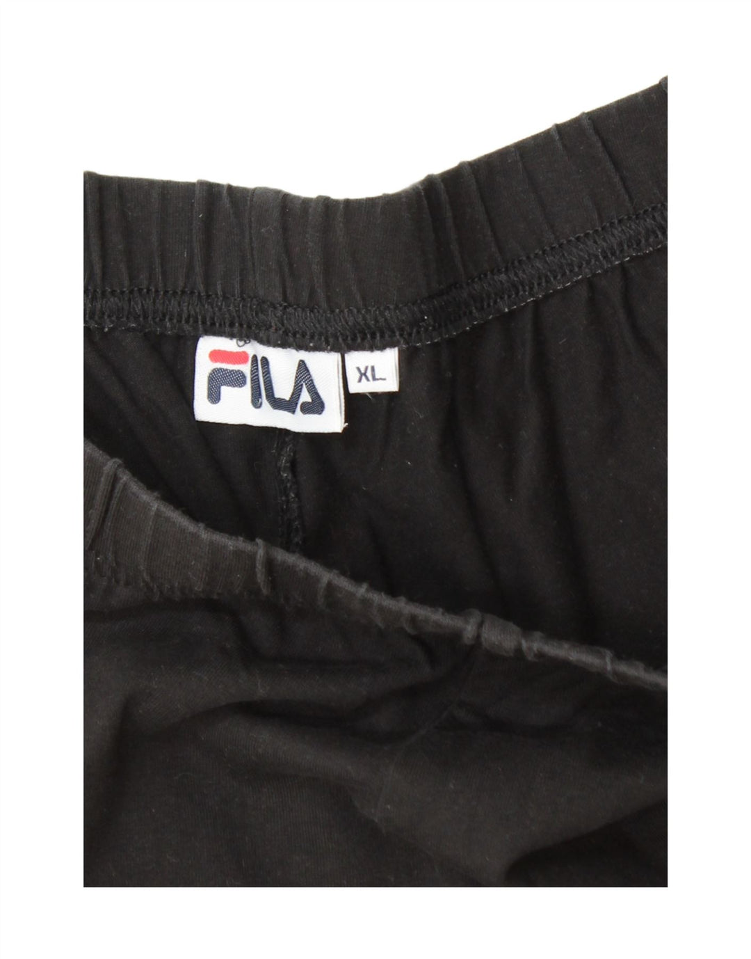 FILA Womens Graphic Leggings UK 18 XL Black Colourblock