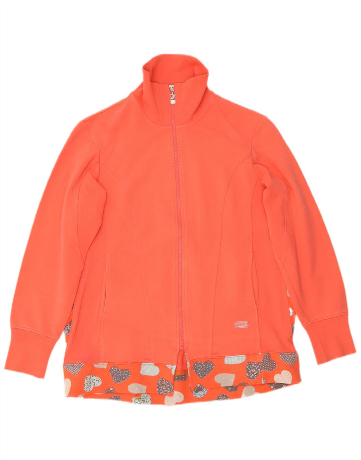 Giacca da ginnastica da donna Asics UK 16 Large Orange Heart