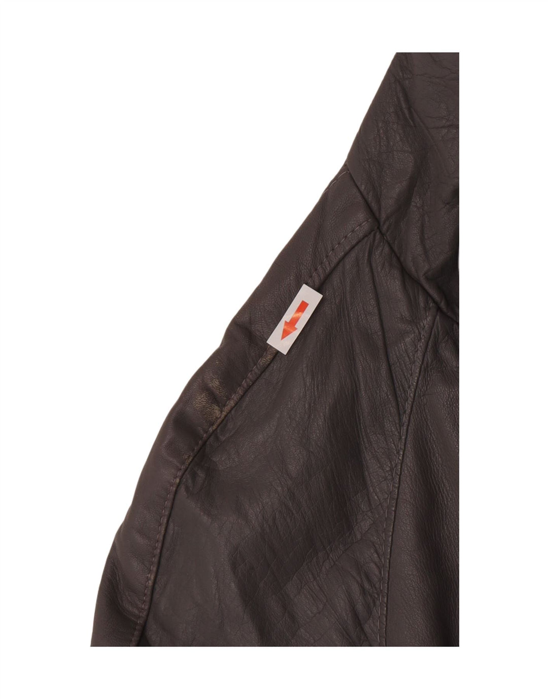 Giacca in pelle vintage da uomo IT 48 in pelle grigio medio