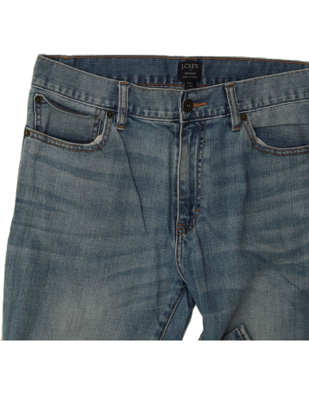 J. CREW Mens Driggs Slim Jeans W32 L30 Blue Cotton Vintage J. Crew and Second-Hand J. Crew from Messina Hembry 