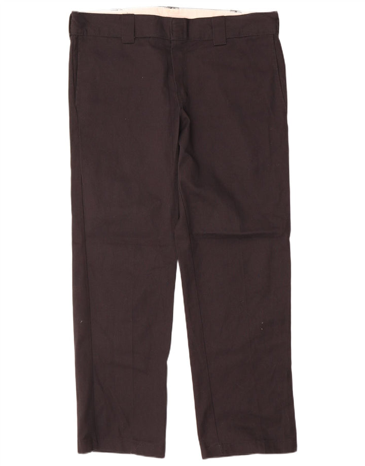 Pantaloni chino dritti slim da uomo Dickies W36 L30 poliestere nero