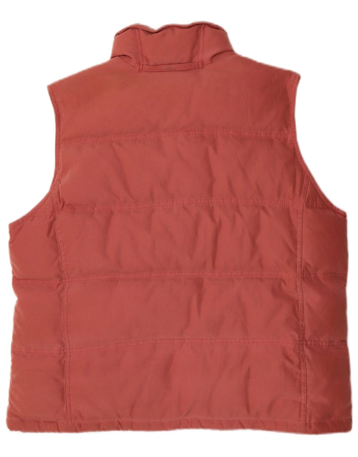 Gilet imbottito da donna Musto UK 16 grande poliestere rosa