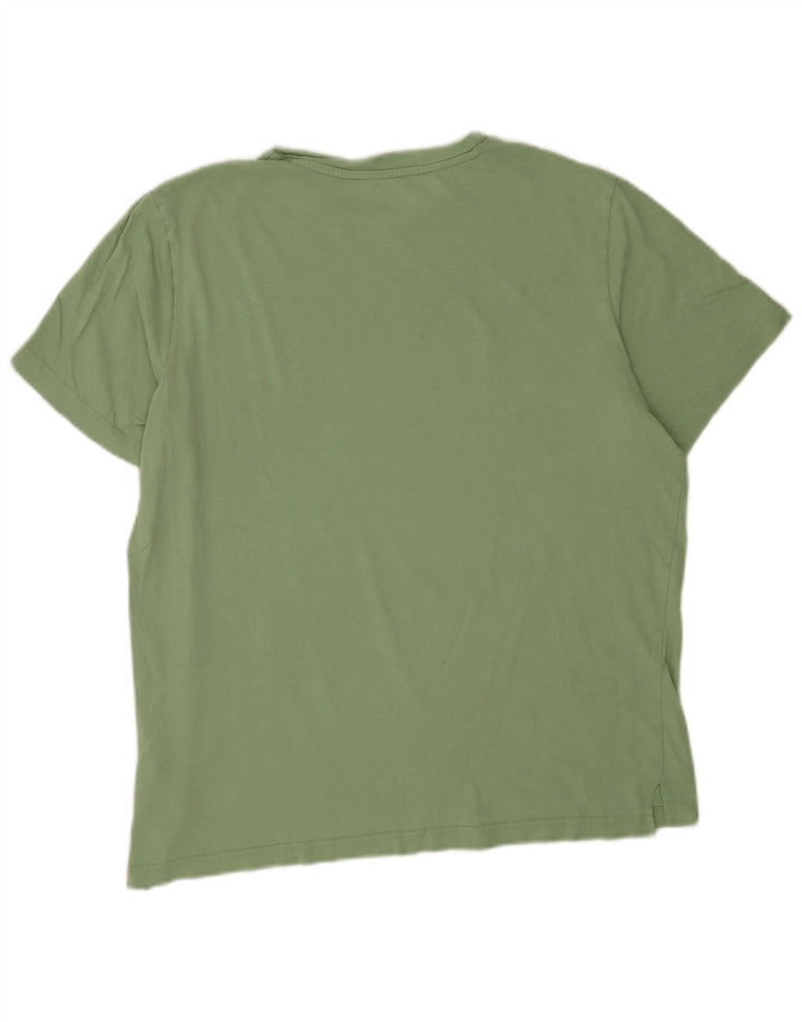 T-shirt grafica da uomo Puma Top grande in cotone verde