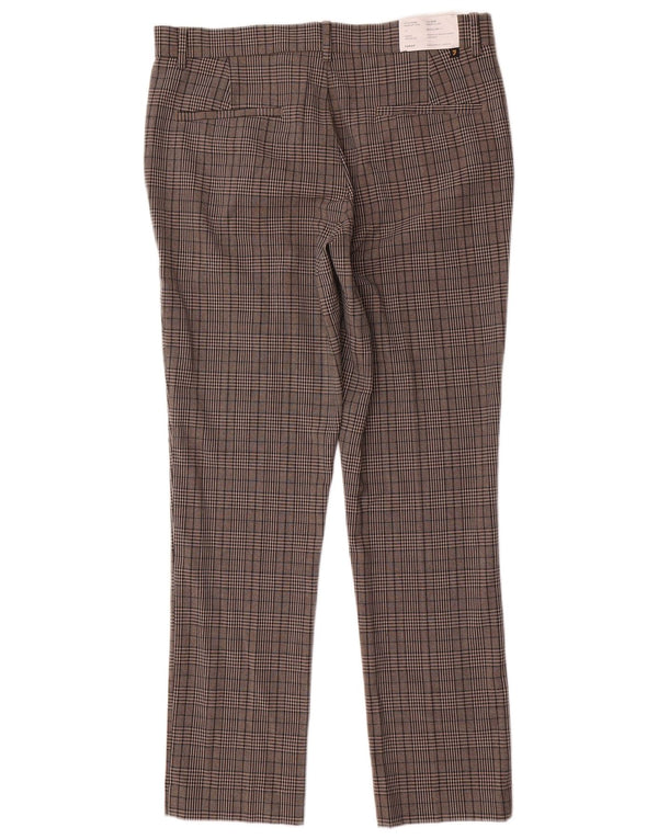 Pantaloni chino slim da uomo Farah W32 L30 poliestere a quadri grigi