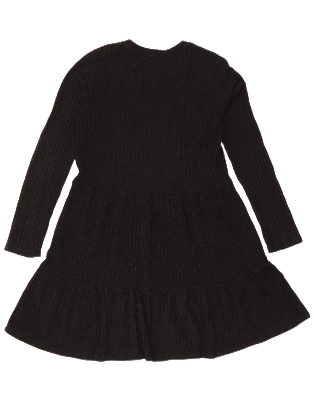 Abito a strati in maglia da donna Zara UK 12 medio nero