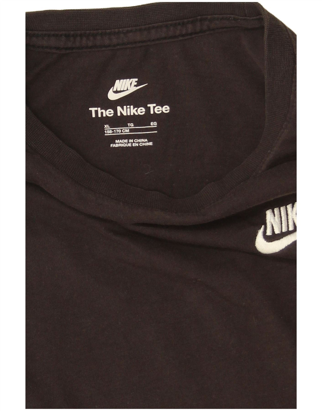 Maglia Nike Ragazzo Manica Lunga 13-14 Anni XL Cotone Nero