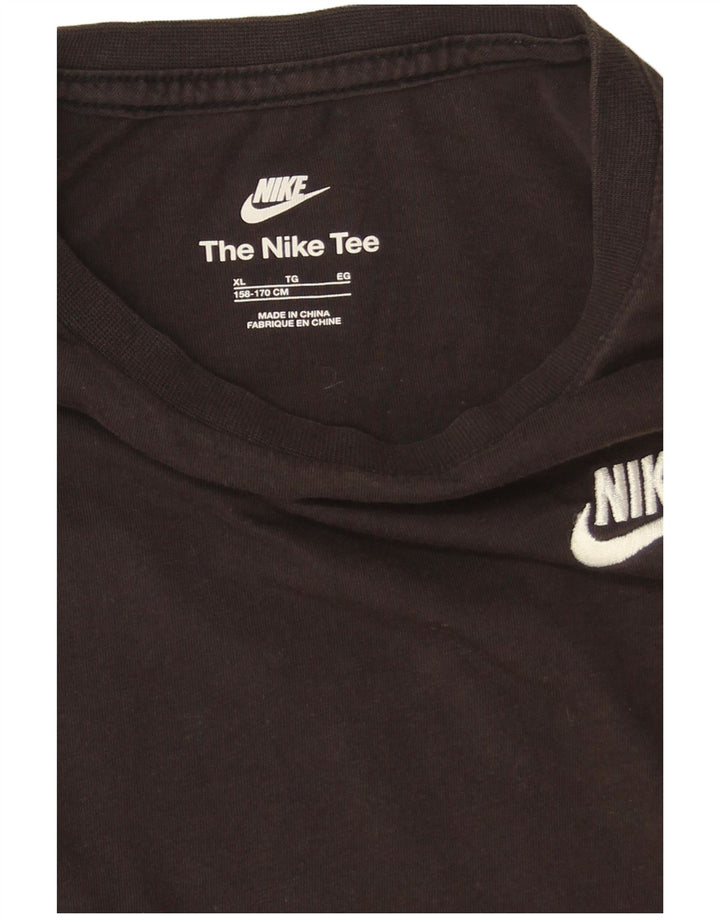 Maglia Nike Ragazzo Manica Lunga 13-14 Anni XL Cotone Nero