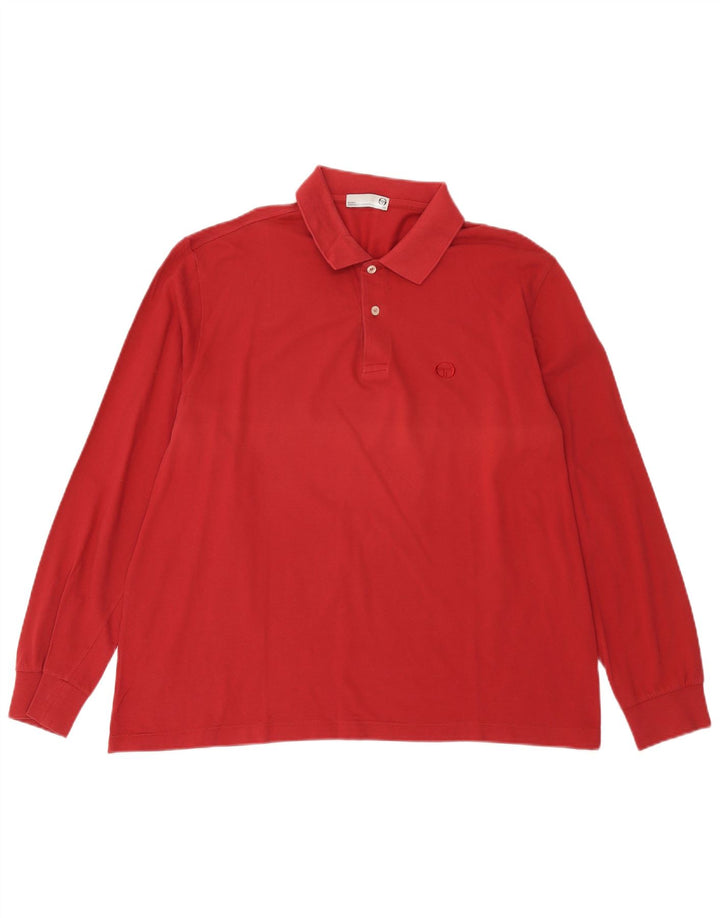 Polo da uomo a maniche lunghe milano grande rossa