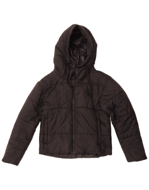 Giacca imbottita reversibile con cappuccio da donna NIKE UK 10 Small poliestere nero