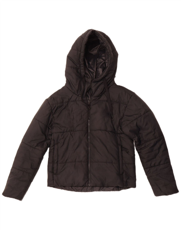 Giacca imbottita reversibile con cappuccio da donna NIKE UK 10 Small poliestere nero