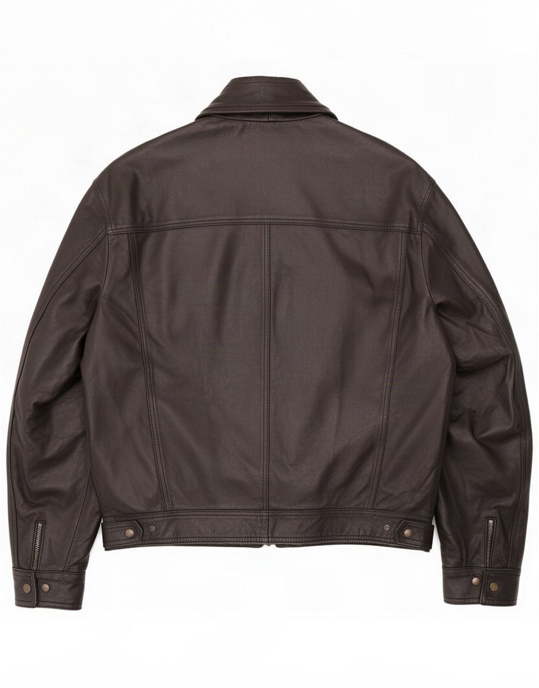 Giacca in pelle da uomo vintage IT 48 Medium Black