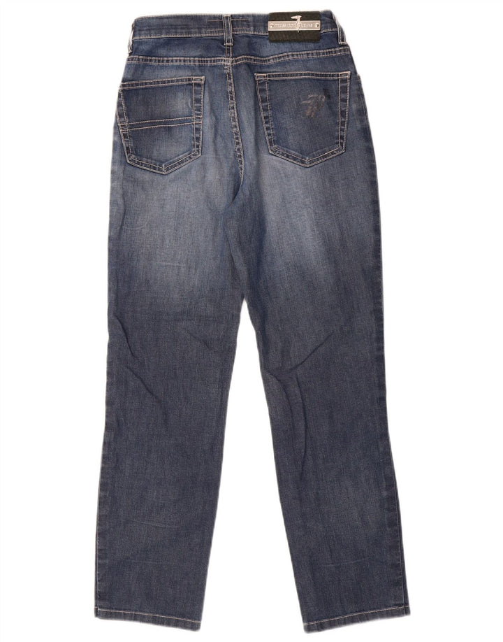 Jeans Dritti Donna Trussardi W31 L27 Blu Cotone