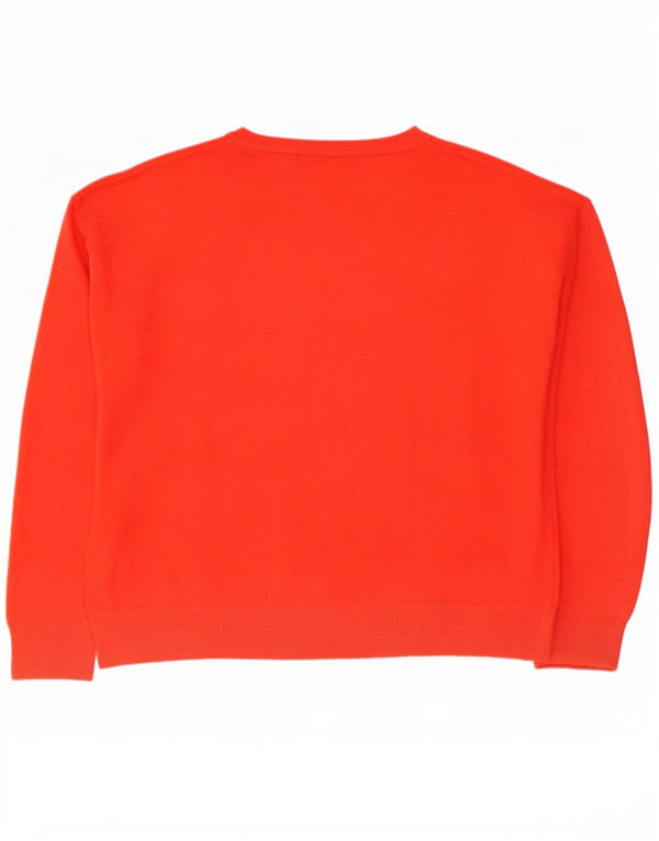 Maglione maglione con scollo a barca da donna Marks & Spencer UK 18 XL Arancione