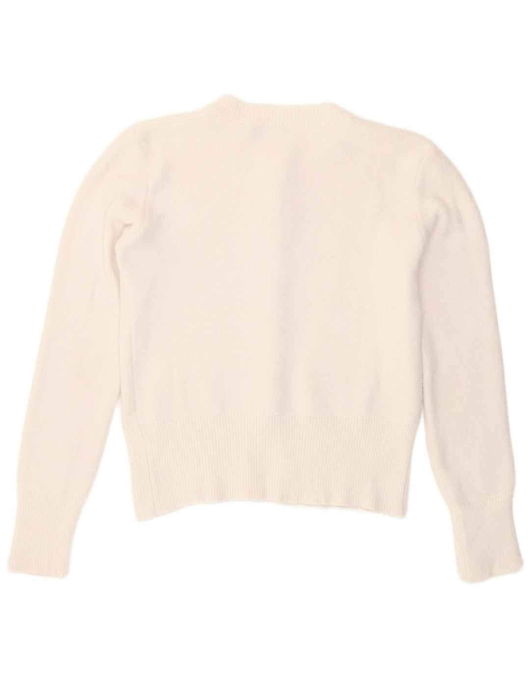 Maglione cardigan da donna Zara UK 14 grande bianco