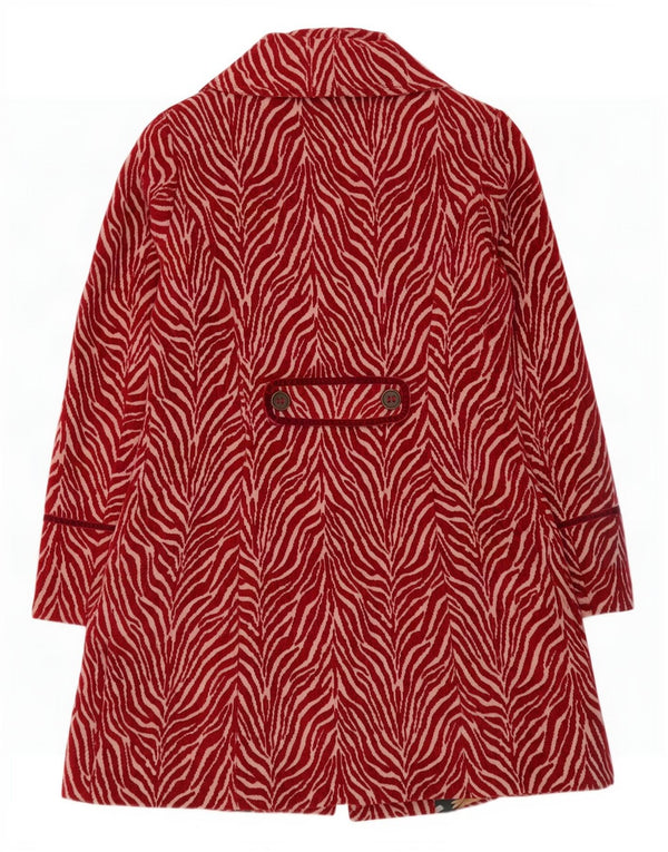 Soprabito da donna Joe Browns UK 12 Poliestere con stampa animalier rosso medio