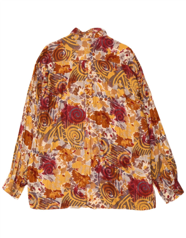 Camicia da uomo Gloriette taglia 43 grande viscosa geometrica multicolore