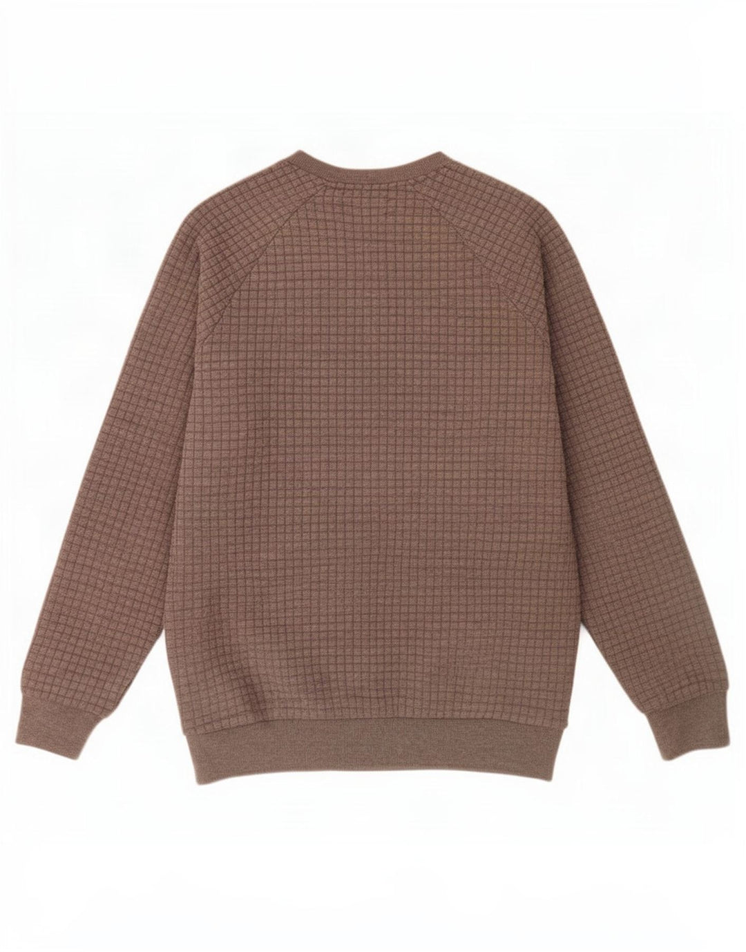 Felpa Zara da uomo maglione XL grigio a quadri in poliestere