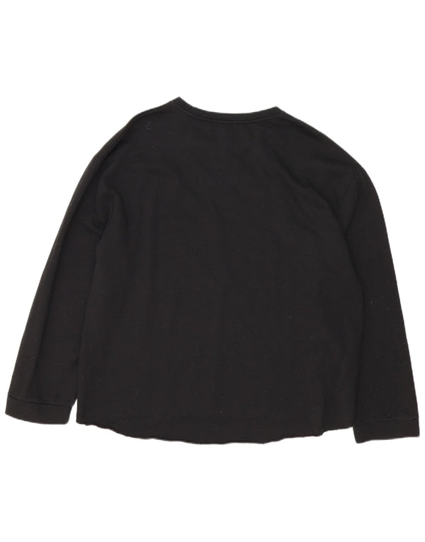 Camicetta oversize Zara Trafaluc da donna UK 16 grande cotone nero