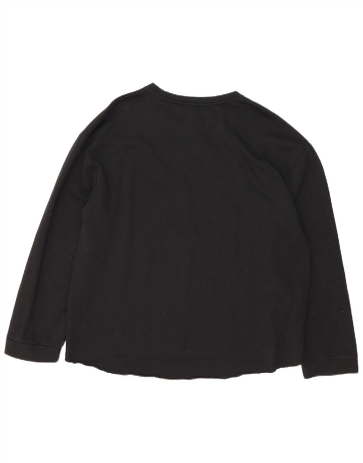 Camicetta oversize Zara Trafaluc da donna UK 16 grande cotone nero