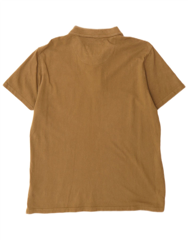 Polo da uomo Weird Fish grande in cotone kaki
