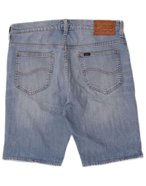 Pantaloncini di jeans da uomo Lee W30 Blu medio