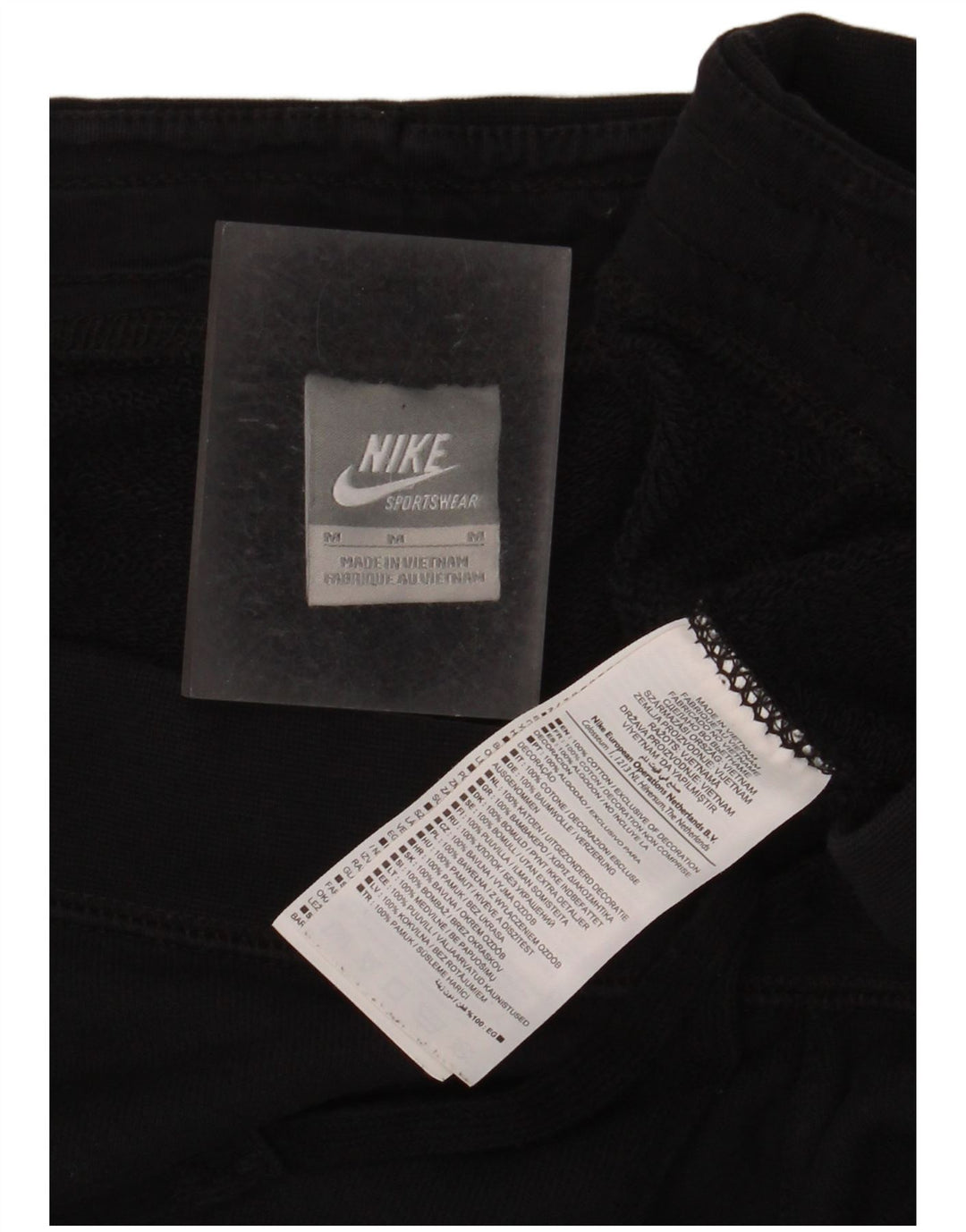 Pantaloni della tuta da donna Nike UK 14 cotone medio nero