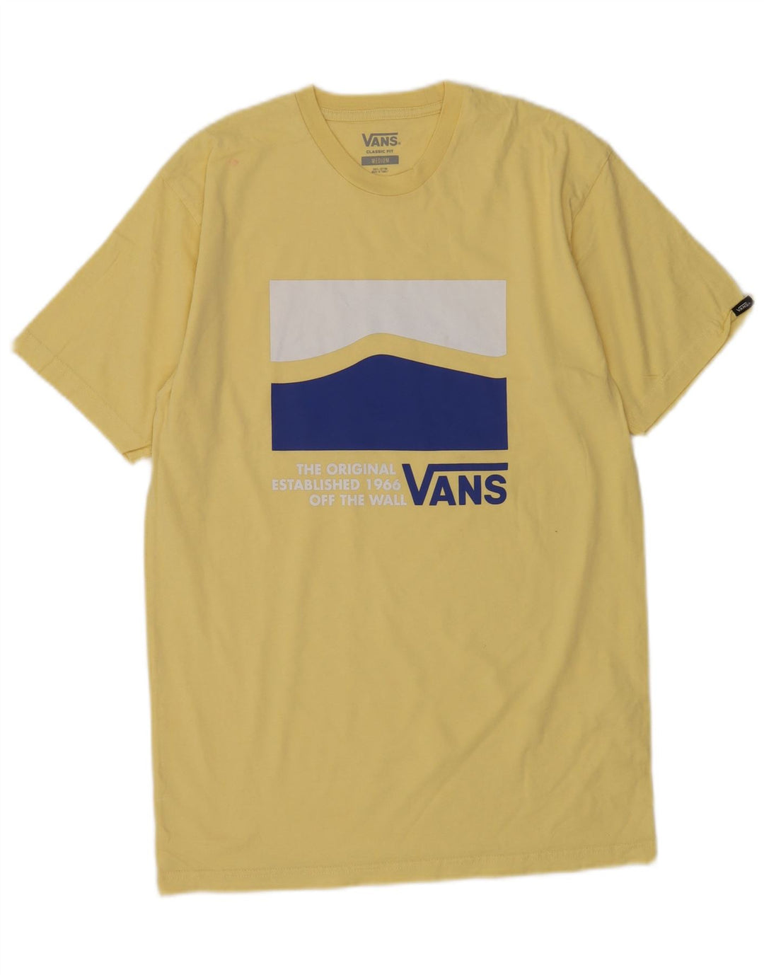 T-shirt grafica da uomo con vestibilità classica Vans, cotone giallo medio