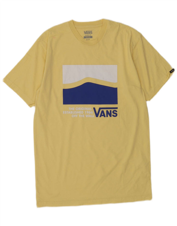 T-shirt grafica da uomo con vestibilità classica Vans, cotone giallo medio