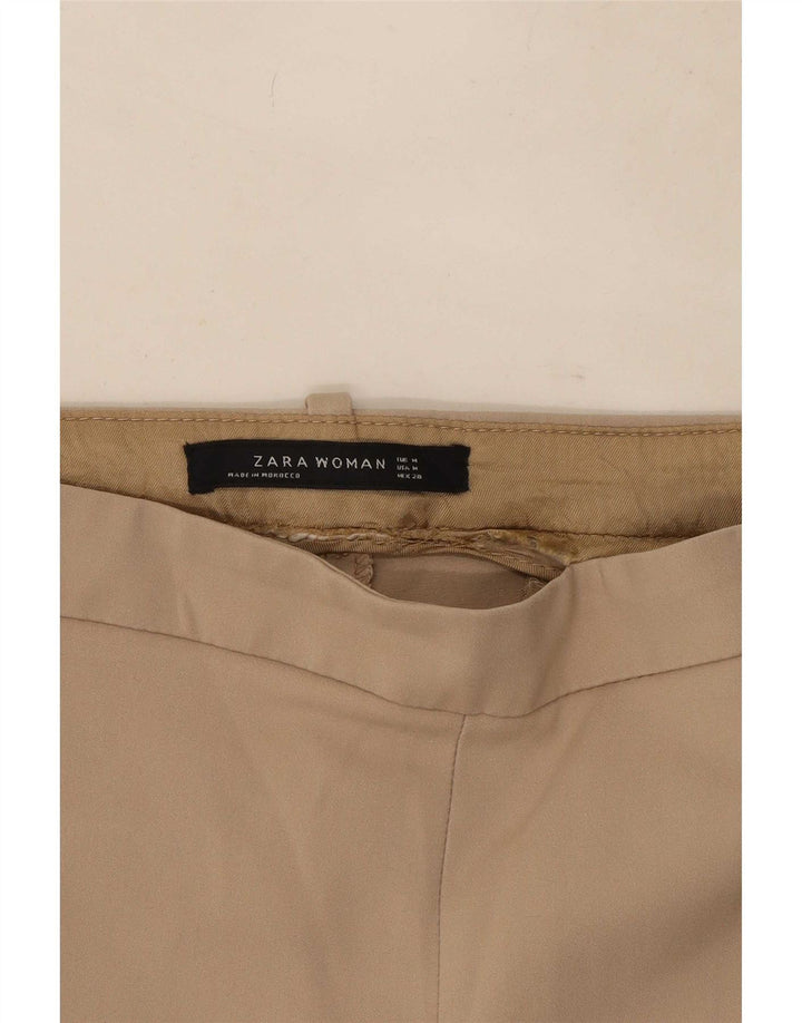 Pantaloni corti slim da donna Zara medi W28 L26 Beige