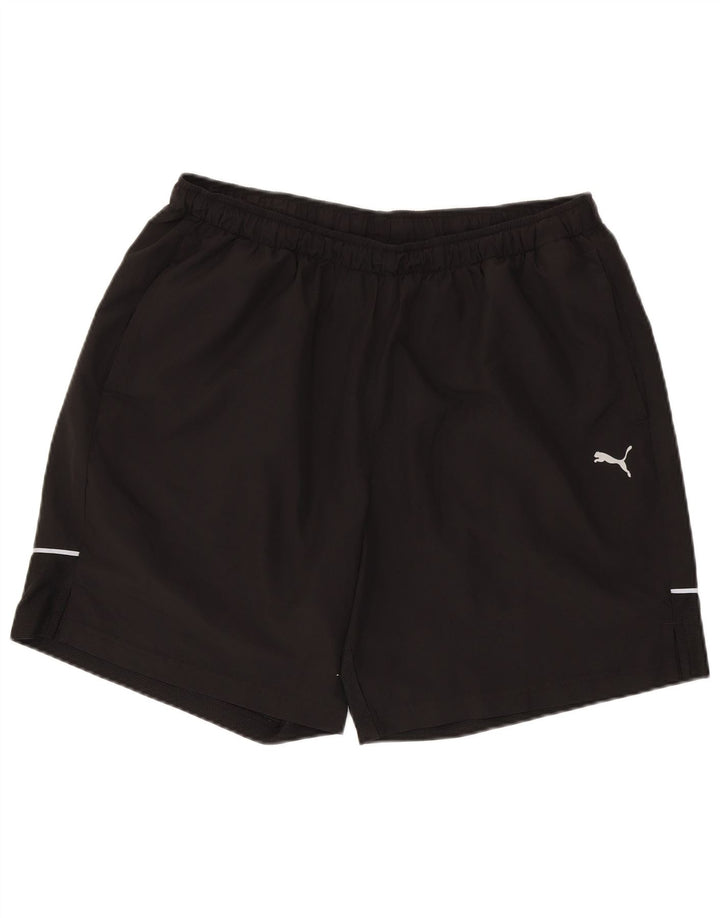 Pantaloncini sportivi da uomo Puma XL neri in poliestere