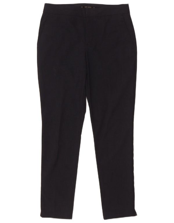 Pantaloni da abito slim da donna Zara EU 34 2XS W24 L27 Poliestere nero