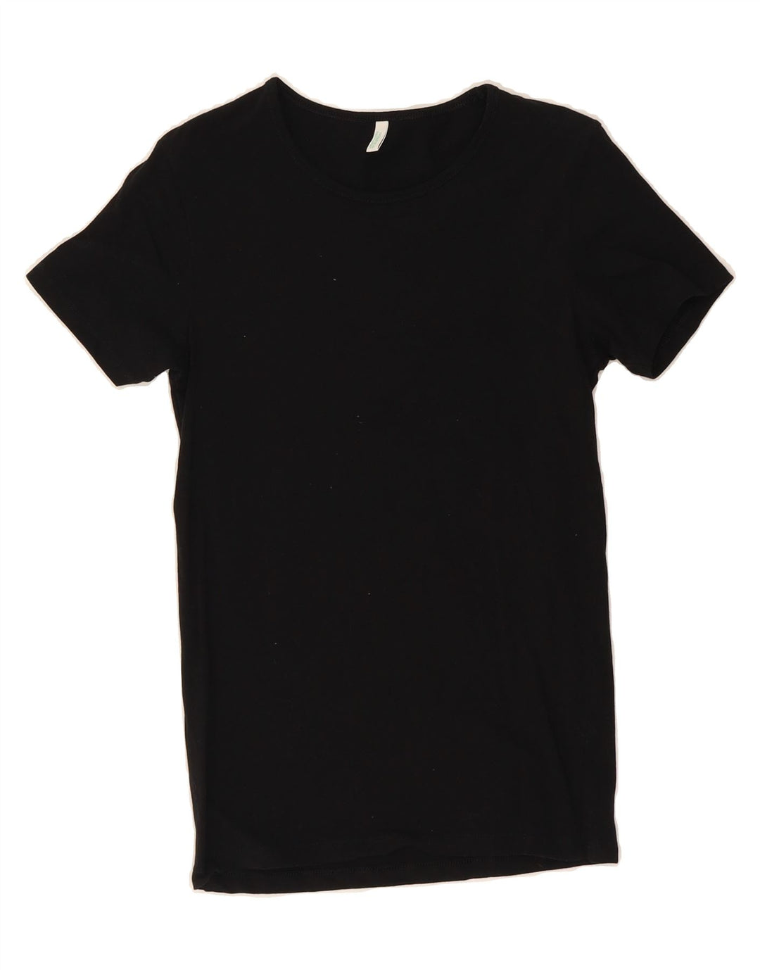 BENETTON Womens T-Shirt Top UK 10 Small Black Cotton Vintage Benetton and Second-Hand Benetton from Messina Hembry 